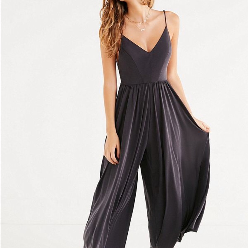 UO Molly Cupro Wide -Leg Jumpsuit